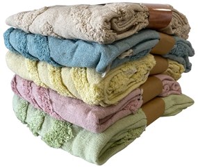 Pled din bumbac reciclat MYCHA IBIZA 130x170 cm, bej
