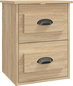 vidaXL Noptieră de perete, stejar sonoma, 41,5x36x53cm