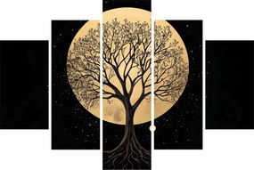 Tablou – Arbore în lună plină aurie I. (150x105 cm)