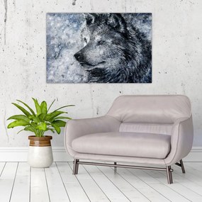 Tablou - Lupul din desene animate (90x60 cm)