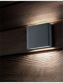 Aplica LED ambientala de exterior IP54 SOHO I gri NVL-740401