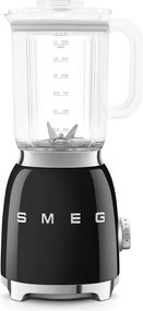 Blender Smeg BLF03BLEU, 800 W, 1,5 l, 18 000 rpm, 4 programe, 4 viteze + Impuls, Otel inoxidabil, Negru