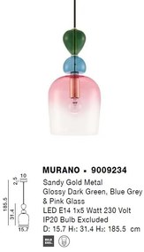 Lustra/Pendul design decorativ modern MURANO