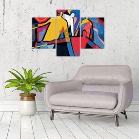 Tablou - Abstract bărbați (90x60 cm)