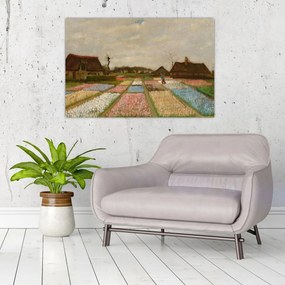 Tablou - Vincent van Gogh, Flower Beds in Holland, reproducere (90x60 cm)