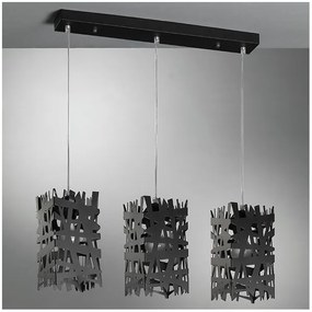 Lustră pe cablu ONLI FORESTA 3xE27/15W/230V negru