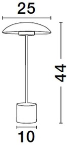 Veioza/Lampa LED design modern decorativ LASH H-44cm