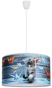 Duolla - Lustră pe cablu pentru copii SWEET CAT 1xE27/15W/230V