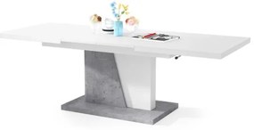 Măsuță de cafea pliabilă cu blat rabatabil NINO alb/gri