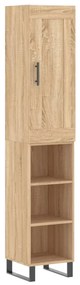 3200348 vidaXL Dulap înalt, stejar sonoma, 34,5x34x180 cm, lemn prelucrat