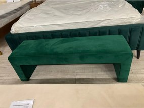 PRODUS RESIGILAT - Bancheta OPERA, verde smarald, stofa catifelata, 14