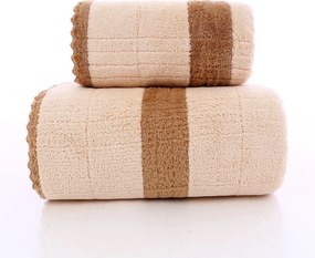 Prosop cu uscare rapida VELMORA 50x100 cm maro, 100% microfibra
