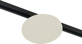 Plafonieră modernă bej pentru sistem de iluminat pe șină monofazat cu 2 lumini - Iconic Pulley