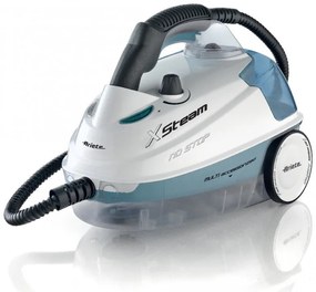 Aparat de curatat cu aburi Ariete XSTEAM 4147/02, 1500W, 4 bar, 0.6 L, Dezinfectie, Fara urme de umiditate, Abur reglabil, Alb/Albastru