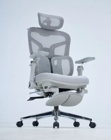 RESIGILAT- DeluxStar T9 FOAM Premium – Scaun ergonomic, Cotiere 6D, Suport Lombar Adaptiv, Spătar Reglabil pe Înaltime în 5 pozitii, Mecanism Înclinare/Blocare, Șezut buretat, Gri