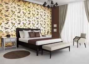 Fototapet - Păsărele și ornament floral (152,5x104 cm)