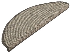 Covorase scari autoadezive, 15 buc., gri  bej, 65x25 cm 15, gri si bej, 65 x 25 cm