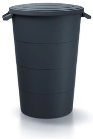 Recipient din plastic de gradina cu mânere, 160 l, antracit