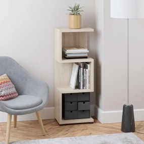 Biblioteca 41.6x112.5x29.7 cm, Mori, ADRK Furniture (Culoare: Natural / Natural)