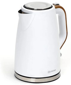 Fierbător de apă 1,7 l 2400W/230V oțel inoxidabil/alb