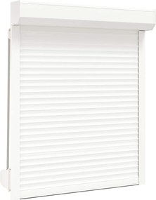 vidaXL Obturator rulant Manual Alb 100 x 130 cm Aluminiu și Poliuretan