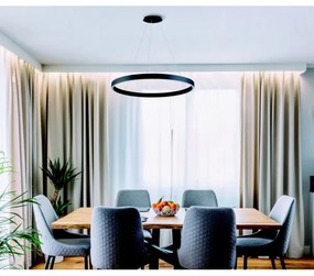 Azzardo AZ5050 - Lustră LED dimabilă pe cablu MARCO LED/80W/230V negru + + telecomandă