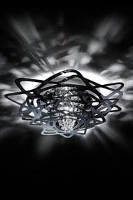 Lustra design Art Deco unicat realizata manual Aurora Mini negru