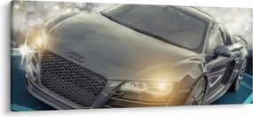 Tablou cu Audi - gri (120x50 cm)