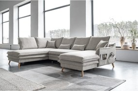 Colțar bej extensibil (cu colț pe partea stângă /în formă de "U") Charming Charlie – Miuform