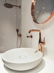 Baterie lavoar pe blat cupru Grohe Essence, XL fara ventil