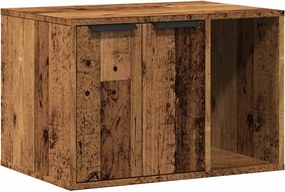 vidaXL Cutie litieră pisici lemn vechi 60x40x40 cm lemn prelucrat