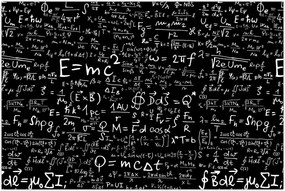 Tablou - Matematică (90x60 cm)