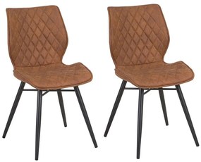 Set 2 buc. scaune pentru sufragerie Lissa (maro auriu). 1009993