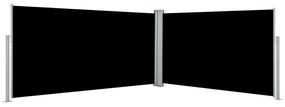 Copertina laterala retractabila, negru, 160 x 600 cm Negru, 160 x 600 cm