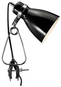 Lampă de masă cu clemă Nordlux CYCLONE 1xE14/15W/230V negru