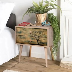 Măsuță de noptieră Two Sonoma Oak