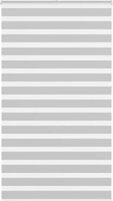 vidaXL Jaluzea tip zebra gri deschis lățime țesătură 130,9cm poliester