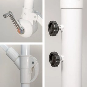 Umbrelă suspendată cu mâner - 3 m, antracit