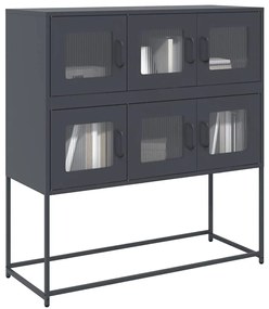 vidaXL Dulap, antracit, 100,5x39x107 cm, oțel laminat la rece