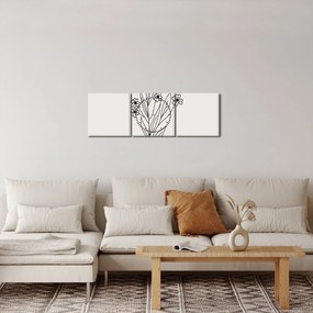 Tablou - Floare de pajiște N⁰1 (cu ceas) (90x30 cm)