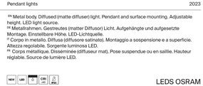 Lustra LED design tehnic Points negru