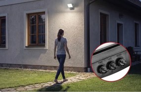 Proiector LED cu senzor de mișcare TAMBO EVO LED/50W/230V 4000K IP44 negru