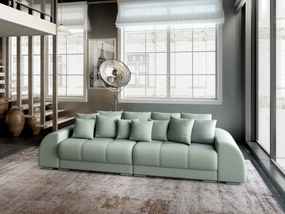 Canapea extensibilă dumonde cu 2 lăzi de depozitare si sezut confortabil din spuma high-density, Verona Enjoy Mint 310x100 cm