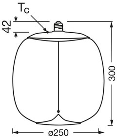 Bec LED Osram VINTAGE FILAMENT E27/4W/230V 2700K fumuriu