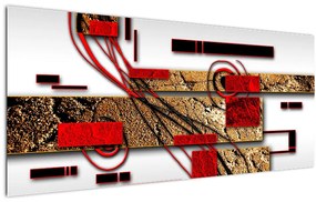 Tablou cu abstracție (120x50 cm)