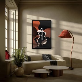 Tablou cu iluminat LED imprimat pe panza Violonchelo 80x120cm