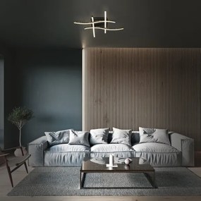 Lustră LED aplicată REY 4xLED/6W/230V negru Brilo