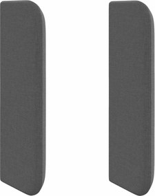 vidaXL Ureche pentru Tăblie Gri Scurt 40,5 x 40,5 x 4 cm țesătură