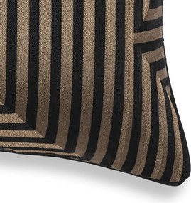 Perna decorativa LUX Spray 50x50cm, negru/ auriu 115069 HZ