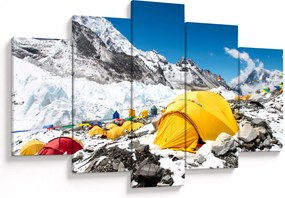 Tablou - Camping la munte (150x105 cm)